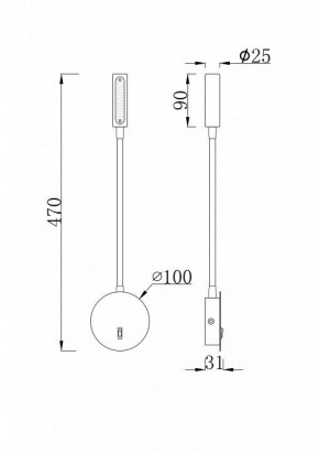 Бра Maytoni Stem C035WL-L3W3K в Миассе - miass.mebel24.online | фото 6