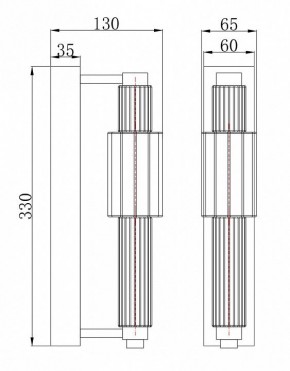 Бра Maytoni Verticale MOD308WL-L9CG3K в Миассе - miass.mebel24.online | фото 3