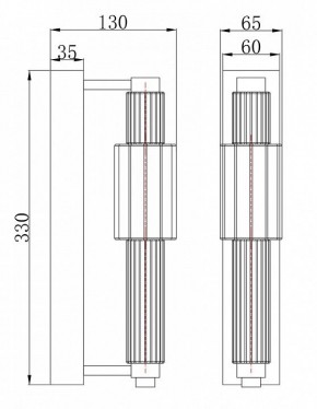 Бра Maytoni Verticale MOD308WL-L9CH3K в Миассе - miass.mebel24.online | фото 3
