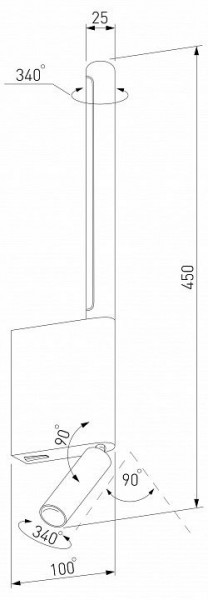 Бра с подсветкой Elektrostandard Sarca a066403 в Миассе - miass.mebel24.online | фото 4