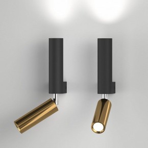 Бра с подсветкой Eurosvet Pitch 40020/1 LED черный/латунь в Миассе - miass.mebel24.online | фото 3