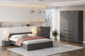 ДЕНВЕР Тумба прикроватная (Графит серый) в Миассе - miass.mebel24.online | фото 4