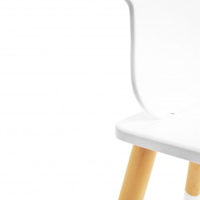 Детский комплект стол и два стула «Корона» Rolti Baby (белый/береза, массив березы/мдф) в Миассе - miass.mebel24.online | фото 2