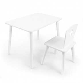 Детский комплект стол и стул «Звезда» Rolti Baby (белый/белый, массив березы/мдф) в Миассе - miass.mebel24.online | фото 1
