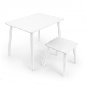 Детский комплект стол и табурет Rolti Baby (белая столешница/белое сиденье/белые ножки) в Миассе - miass.mebel24.online | фото 1
