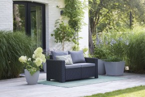 Диван Калифорния 2-х местный (California 2 Sofa), графит в Миассе - miass.mebel24.online | фото 1