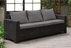 Диван Калифорния 3-х местный (California 3 Sofa), графит в Миассе - miass.mebel24.online | фото 1