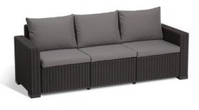 Диван Калифорния 3-х местный (California 3 Sofa), графит в Миассе - miass.mebel24.online | фото 2