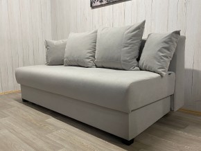 Диван Комфорт-1 (НПБ) велюр Luma 13 св.серый в Миассе - miass.mebel24.online | фото 2