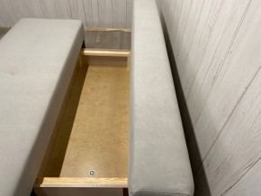 Диван Комфорт-1 (НПБ) велюр Luma 13 св.серый в Миассе - miass.mebel24.online | фото 6