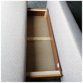 Диван-кровать Комфорт ЛАЙТ без подлокотников (2 подушки) Синий в Миассе - miass.mebel24.online | фото 4