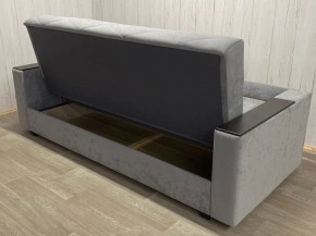 Диван Престиж-15 (НПБ+МДФ) велюр Sensey silver в Миассе - miass.mebel24.online | фото 4