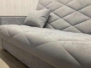 Диван Престиж-15 (НПБ+МДФ) велюр Sensey silver в Миассе - miass.mebel24.online | фото 7