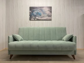 Диван Престиж-3 (НПБ) велюр Sensey mist green в Миассе - miass.mebel24.online | фото