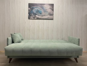 Диван Престиж-3 (НПБ) велюр Sensey mist green в Миассе - miass.mebel24.online | фото 3