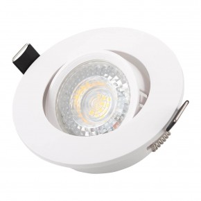 DK3020-WH Встраиваемый светильник, IP 20, 10 Вт, GU5.3, LED, белый, пластик в Миассе - miass.mebel24.online | фото 2