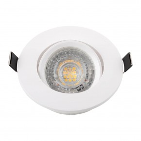 DK3020-WH Встраиваемый светильник, IP 20, 10 Вт, GU5.3, LED, белый, пластик в Миассе - miass.mebel24.online | фото 4