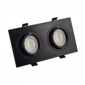 DK3022-BK Встраиваемый светильник, IP 20, 10 Вт, GU5.3, LED, черный, пластик в Миассе - miass.mebel24.online | фото 1