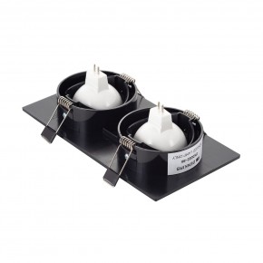DK3022-BK Встраиваемый светильник, IP 20, 10 Вт, GU5.3, LED, черный, пластик в Миассе - miass.mebel24.online | фото 3