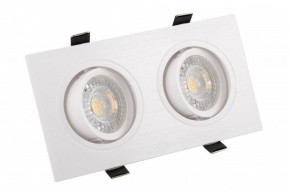 DK3022-WH Встраиваемый светильник, IP 20, 10 Вт, GU5.3, LED, белый, пластик в Миассе - miass.mebel24.online | фото 1