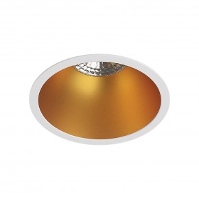 DK3026-WG Встраиваемый светильник, IP 20, 10 Вт, GU5.3, LED, белый/золотой, пластик в Миассе - miass.mebel24.online | фото 1