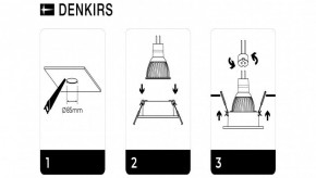 DK3026-WH Встраиваемый светильник, IP 20, 10 Вт, GU5.3, LED, белый, пластик в Миассе - miass.mebel24.online | фото 7