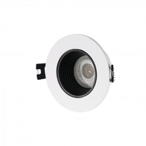 DK3061-WH+BK Встраиваемый светильник, IP 20, 10 Вт, GU5.3, LED, белый/черный, пластик в Миассе - miass.mebel24.online | фото 1
