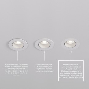 DK3061-WH+BK Встраиваемый светильник, IP 20, 10 Вт, GU5.3, LED, белый/черный, пластик в Миассе - miass.mebel24.online | фото 4