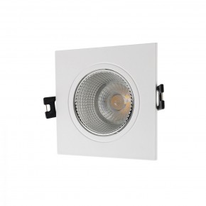 DK3071-WH+CH Встраиваемый светильник, IP 20, 10 Вт, GU5.3, LED, белый/хром, пластик в Миассе - miass.mebel24.online | фото