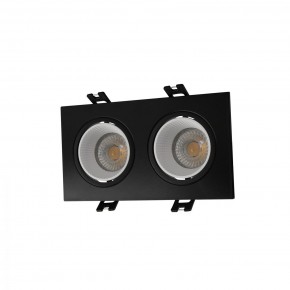 DK3072-BK+WH Встраиваемый светильник, IP 20, 10 Вт, GU5.3, LED, черный/белый, пластик в Миассе - miass.mebel24.online | фото 1