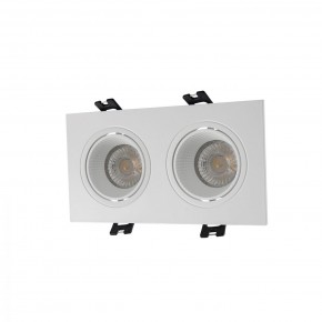 DK3072-WH Встраиваемый светильник, IP 20, 10 Вт, GU5.3, LED, белый/белый, пластик в Миассе - miass.mebel24.online | фото 1