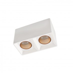 DK3085-WH+BR Светильник накладной IP 20, 10 Вт, GU5.3, LED, белый/бронзовый, пластик в Миассе - miass.mebel24.online | фото 1