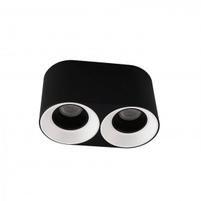 DK3096-BW+BK Светильник накладной IP 20, 10 Вт, GU5.3, LED, черно-белый/черный, пластик в Миассе - miass.mebel24.online | фото