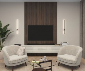 DK5012-BK Бра 800 мм, 3000К, IP20, 7 Вт, черный, алюминий в Миассе - miass.mebel24.online | фото 3