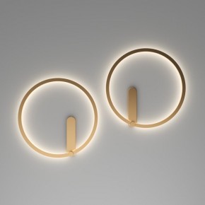 DK5035-SG Бра ROUND со светодиодом, IP20, 24W, 3000/4000/6500K, матовое золото, алюминий в Миассе - miass.mebel24.online | фото 7