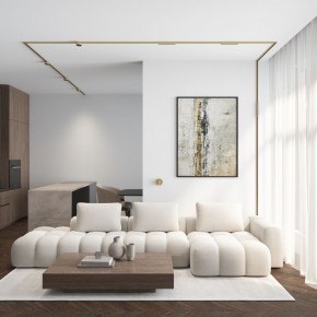 DK5072-SB Бра SHINE WALL со светодиодом, D104*H68, IP20, 3000К, 3W, RA?90, сатинированная латунь, алюминий в Миассе - miass.mebel24.online | фото 6