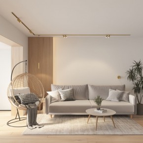 DK5072-SB Бра SHINE WALL со светодиодом, D104*H68, IP20, 3000К, 3W, RA?90, сатинированная латунь, алюминий в Миассе - miass.mebel24.online | фото 8