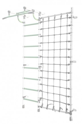 Дополнительная стойка к пристенному ДСК Pastel с сеткой для лазания, цв. белый в Миассе - miass.mebel24.online | фото