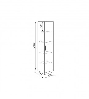 Дуглас (подростковая) М03 Пенал в Миассе - miass.mebel24.online | фото 2