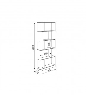 Дуглас (подростковая) М05 Стеллаж в Миассе - miass.mebel24.online | фото 2