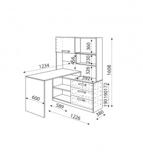 Дуглас (подростковая) М07 Стол угловой в Миассе - miass.mebel24.online | фото 2