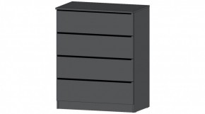 ЭЛЕГАНТ Комод 4 ящика (графит) в Миассе - miass.mebel24.online | фото