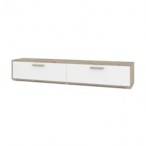 ФЛОРИДА Ф32 Тумба ТВ (дуб серый/белый) в Миассе - miass.mebel24.online | фото