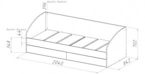 ГЕОМЕТРИЯ ГМТ.01 Кровать с ящиками в Миассе - miass.mebel24.online | фото 2