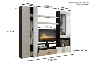 Гостиная Альфа МДФ (Венге/Белый глянец) в Миассе - miass.mebel24.online | фото 3