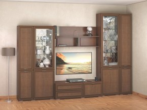 Гостиная-горка Ливорно орех в Миассе - miass.mebel24.online | фото 1