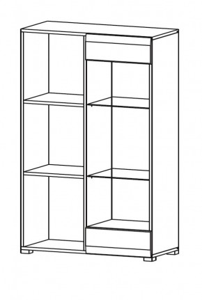 Гостиная НЕНСИ (модульная) Крафт золотой/Белый глянец в Миассе - miass.mebel24.online | фото 9