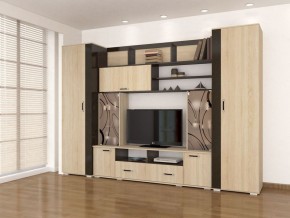 Гостиная Оскар-18-2 дуб сонома-венге в Миассе - miass.mebel24.online | фото