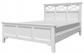 ГРАЦИЯ-5 Кровать из массива 1600 (Белый Античный/Белый) в Миассе - miass.mebel24.online | фото