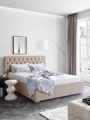 Интерьерная Кровать Октавия Бежевый 1400x2000 в Миассе - miass.mebel24.online | фото